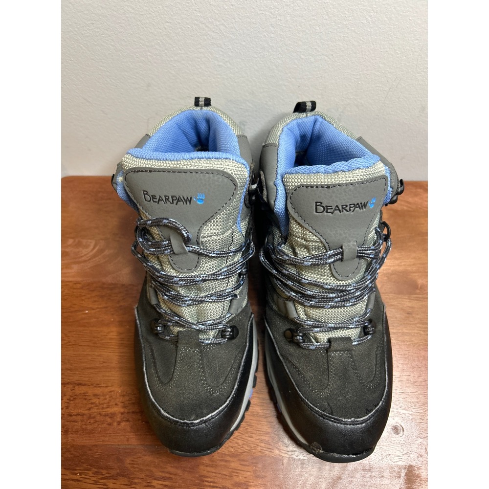 Bearpaw Gray Blue Hiking Boots Womens Size 9